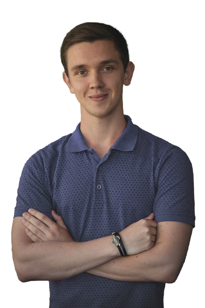 Portrait of Denys Severin, a Front-End Developer based in Luzern.