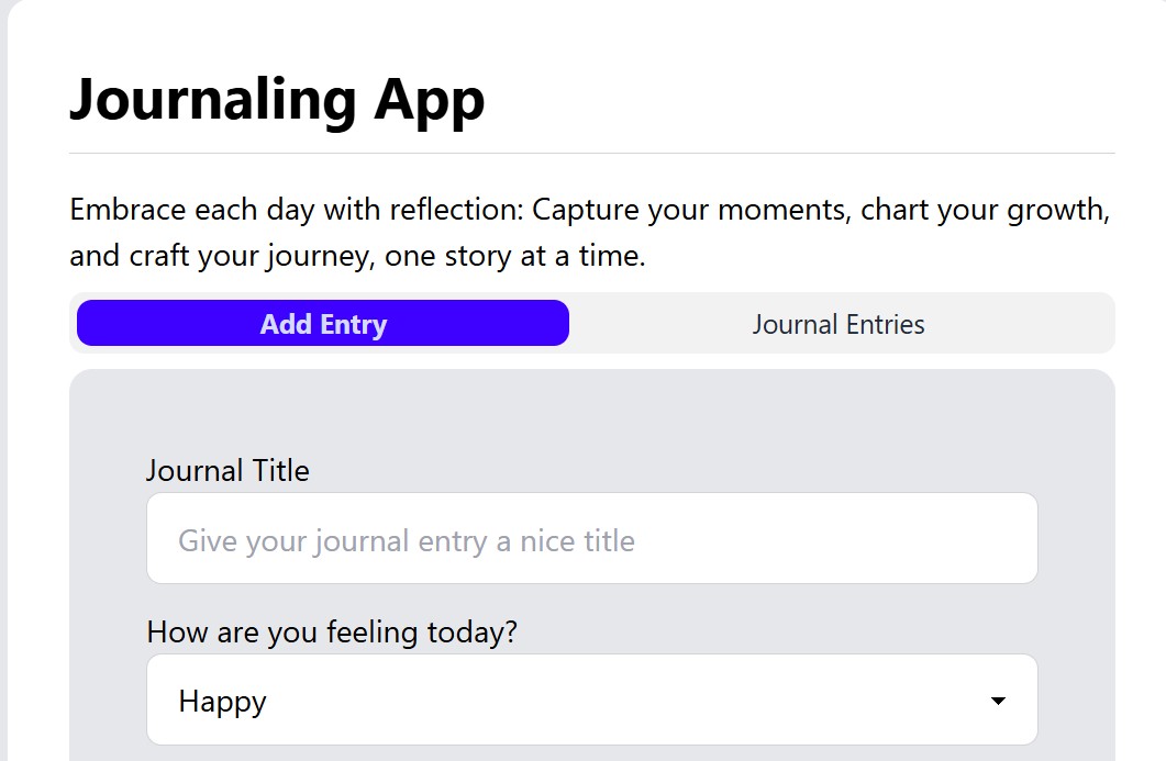 Journaling App
